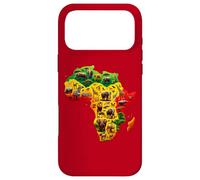 Carcasa para iPhone 17 Pro MAX African Animal Map Juneteenth Flag Colors Pride Black Africa