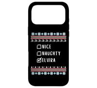 Carcasa para iPhone 17 Pro MAX Agradable Traviesa Navidad Elvira Suéter Feo
