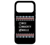 Carcasa para iPhone 17 Pro MAX Agradable Traviesa Navidad Noelle Suéter Feo