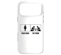 Carcasa para iPhone 17 Pro MAX Ajedrez Jugador Tu Mamá Mi Mamá Hijo Hijo Divertido A