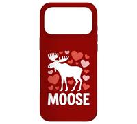 Carcasa para iPhone 17 Pro MAX Alce San Valentín Corazón Amor Vida Silvestre Animal Naturaleza