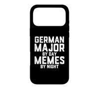 Carcasa para iPhone 17 Pro MAX Alemán Mayor De Día Memes Noche Estudiante De Filología Germánica