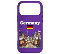 Carcasa para iPhone 17 Pro MAX Alemania Mercado de Navidad Amante Viaje Recuerdo Bandera Alemana