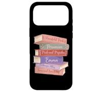 Carcasa para iPhone 17 Pro MAX Alfabetización Austen Novelas Romance Libros Literarios Jane Austen