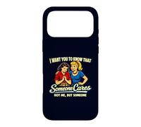 Carcasa para iPhone 17 Pro MAX Alguien no se Preocupa por mí Sino Alguien sarcástico Retro Pop Art
