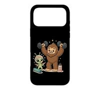 Carcasa para iPhone 17 Pro MAX Alien Bigfoot Stay Weird Funny Workout Friends