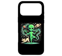 Carcasa para iPhone 17 Pro MAX Alien Haciendo un Yoga - Yoga Pose - Espacio - Plancton
