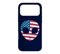 Carcasa para iPhone 17 Pro MAX Alien Head Bandera Americana Patriótica - I Love USA America Fan