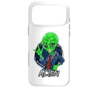 Carcasa para iPhone 17 Pro MAX Alien Rockstar Funny Martian Outer Space Sci Fi Invasión