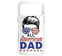 Carcasa para iPhone 17 Pro MAX All American Dad Sunglasses USA Flag 4th of July