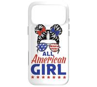 Carcasa para iPhone 17 Pro MAX All American Girl Sunglasses USA Flag 4th of July