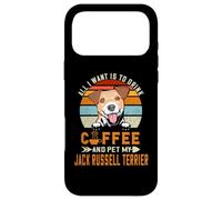 Carcasa para iPhone 17 Pro MAX All I Want Is To Drink Coffee Pet My Jack Russell Terrier