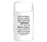 Carcasa para iPhone 17 Pro MAX All Things Work Together For Good Romans 8:28 Versículo de la Biblia