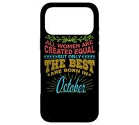 Carcasa para iPhone 17 Pro MAX All Women Are Born In October Birthday Women Girl