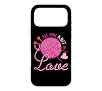 Carcasa para iPhone 17 Pro MAX All You Knit Is Love - Juego de Notas para Tejer