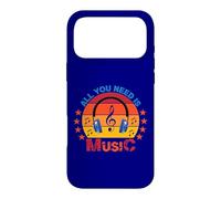 Carcasa para iPhone 17 Pro MAX All You Need Is Music Retro Auriculares Clave de Sol