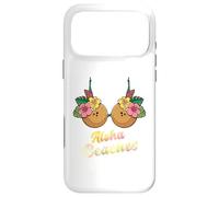 Carcasa para iPhone 17 Pro MAX Aloha Beaches Funny Summer Coconut & Flower Bra Mujer