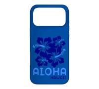Carcasa para iPhone 17 Pro MAX Aloha Hawaii Blue Hibiscus