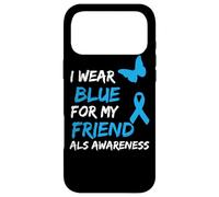 Carcasa para iPhone 17 Pro MAX ALS Awareness I Wear Blue For My Friend