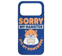 Carcasa para iPhone 17 Pro MAX Alumno: Lo Siento, mi hámster se comió mis Deberes, Cita de Regreso a la Escuela
