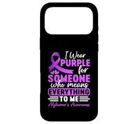 Carcasa para iPhone 17 Pro MAX Alzheimer Demencia Frontotemporal Pérdida de Memoria Cinta Púrpura