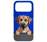 Carcasa para iPhone 17 Pro MAX Amante de los cachorritos de Black Mouth Cur, Divertido, con Bolsillo Que se asoma