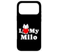 Carcasa para iPhone 17 Pro MAX Amante de los Gatitos de I Love My Milo Cat Dueño