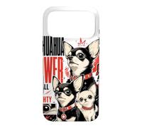 Carcasa para iPhone 17 Pro MAX Amante de los Perros Chihuahua Power, pequeños Pero poderosos