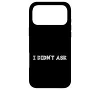 Carcasa para iPhone 17 Pro MAX Amante del Sarcasmo Divertido Sarcástico Diciendo Ironía Que no pregunté