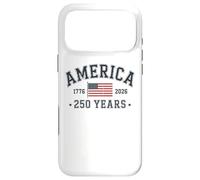 Carcasa para iPhone 17 Pro MAX America 250 Years 2026 1776 USA United States Flag July 4th