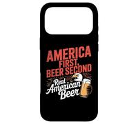 Carcasa para iPhone 17 Pro MAX America First Retro Beer Segundo Dicho Americano 4 de Julio