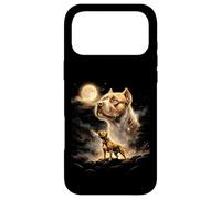 Carcasa para iPhone 17 Pro MAX American Bully Howling to The Moon Meme 90s Gráfico Animal