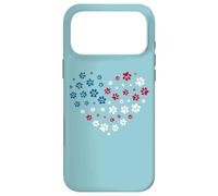 Carcasa para iPhone 17 Pro MAX American Flag Patriotic Dog and Cat Paw Print 4th of July