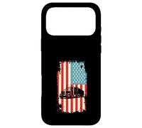 Carcasa para iPhone 17 Pro MAX American Flag Trucker Semi Remolque 18 Wheeler Truck Driver