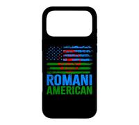 Carcasa para iPhone 17 Pro MAX American Romani | Banderas de Roma Traveller & USA envejecidas