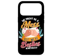 Carcasa para iPhone 17 Pro MAX Amigos, podríamos ser un Desastre, Pero Somos Mejores Amigos, sin Embargo, BFF