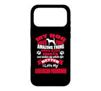 Carcasa para iPhone 17 Pro MAX Amo a mi Perro American Foxhound Funny Puppy Dogs Lovers