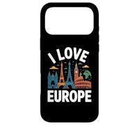 Carcasa para iPhone 17 Pro MAX Amo Europa Monumentos icónicos Aventuras Viajes