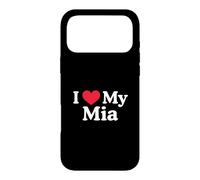 Carcasa para iPhone 17 Pro MAX Amo mi corazón MIA Love MIA