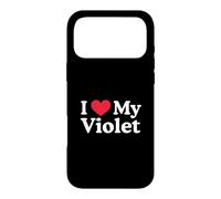 Carcasa para iPhone 17 Pro MAX Amo mi corazón Violeta Violet Love Violet