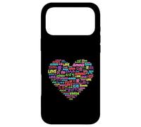 Carcasa para iPhone 17 Pro MAX Amor en Diferentes Idiomas Aprende un Mes de un Idioma Extranjero