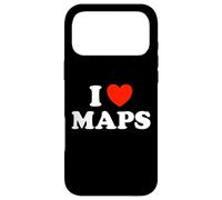 Carcasa para iPhone 17 Pro MAX Amor Mapas Divertido Atlas Libro Geográfico Globo Navegar Fan