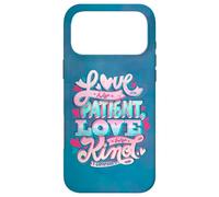 Carcasa para iPhone 17 Pro MAX Amor Paciente Tipo 1 Corintios 13:4 Biblia de Matrimonio Amoroso