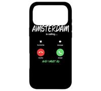 Carcasa para iPhone 17 Pro MAX Amsterdam está Llamando y Tengo Que IR Países Bajos Viajando