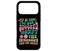 Carcasa para iPhone 17 Pro MAX Analista de conducta ABA Terapeuta Si no Tiene éxito