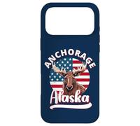 Carcasa para iPhone 17 Pro MAX Anchorage Alaska Moose Viewing Alaska Flag Hunting Souvenir