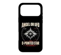 Carcasa para iPhone 17 Pro MAX Ángel o OVNI 8 Estrellas Puntiagudas desclasificado UAP Ezequiel Wheel