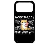 Carcasa para iPhone 17 Pro MAX Angry Cat - Moody Annoyed Kitty - Talla - Bonito Gato