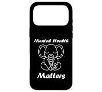 Carcasa para iPhone 17 Pro MAX Animal Brain Illness Quote Elephant Mental Health Matters
