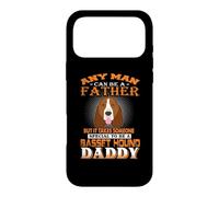 Carcasa para iPhone 17 Pro MAX Any Man Can Be A Father Basset Hound Daddy Funny Dog Dad